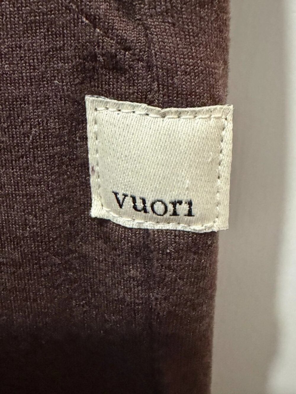 Vuori Womens M Performance Jogger Pants Espresso Brown Drawstring Soft Knit - Picture 3 of 3